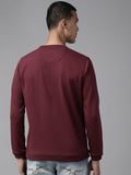  Blackberrys Men Maroon Sweatshirt