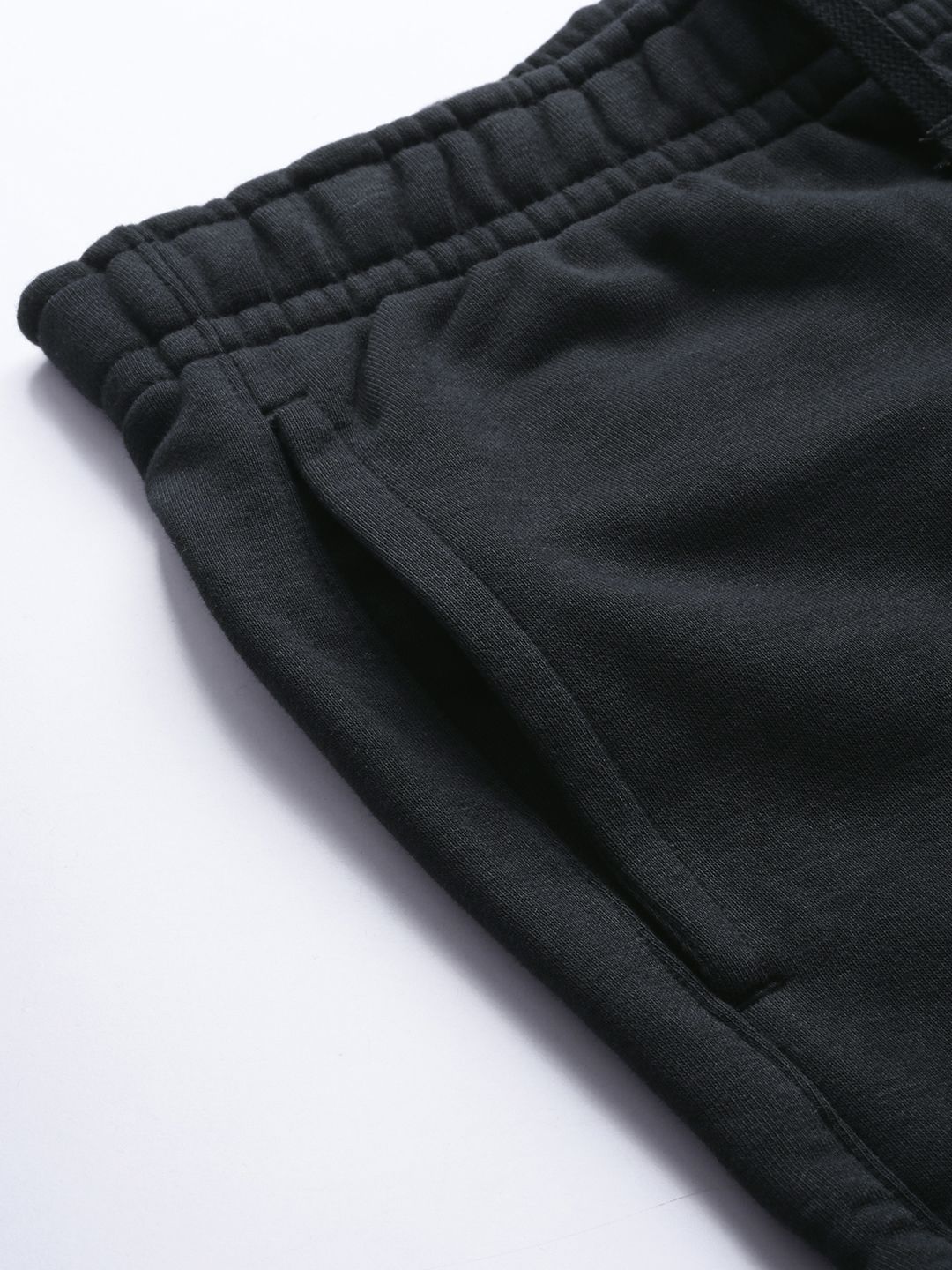  Nike Men Black French Terry NSW CLUB Solid Joggers