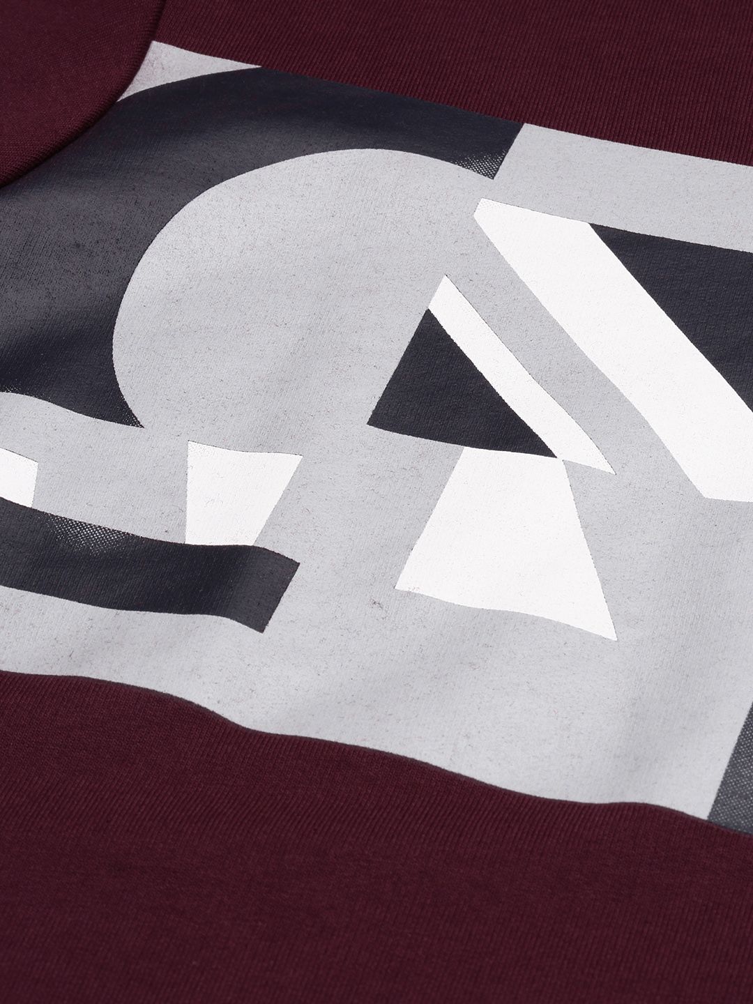  Pepe Jeans Men Burgundy Printed Sweatshirt
