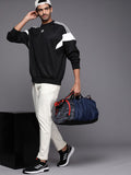  ADIDAS Originals Men Black & White Adicolor Classics Cut Line Challenger Crew Sweatshirt