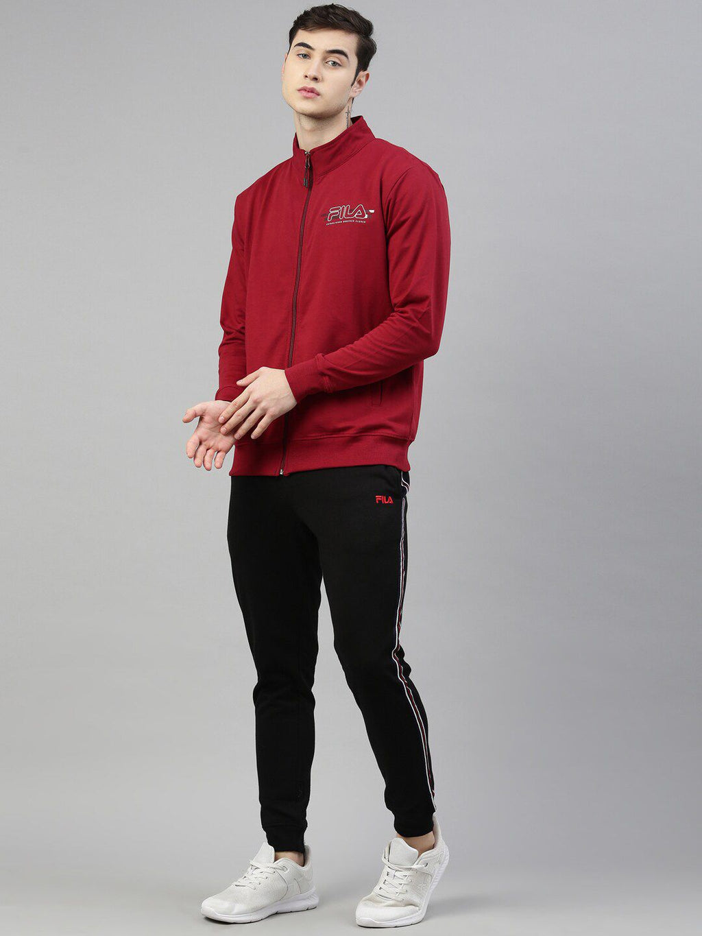  FILA Men Red Printed Kasper Sweatshirt