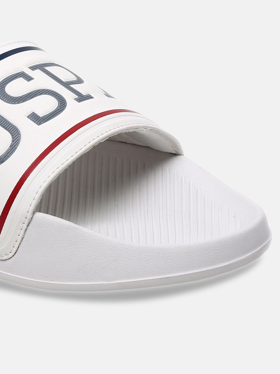 U.S. Polo Assn. U S Polo Assn Men White & Black Printed Sliders