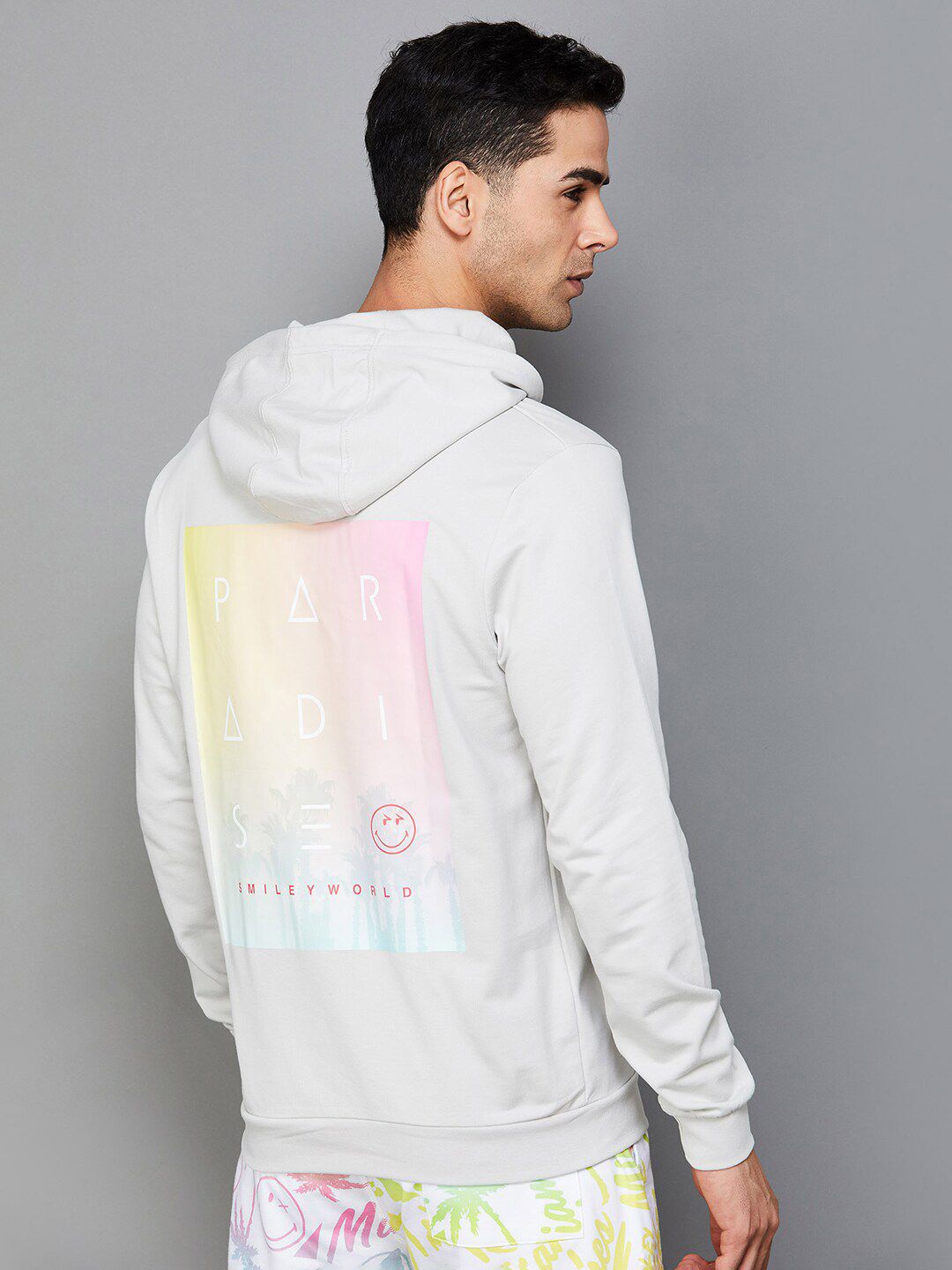  SmileyWorld Long Sleeves Hooded Cotton Pullover