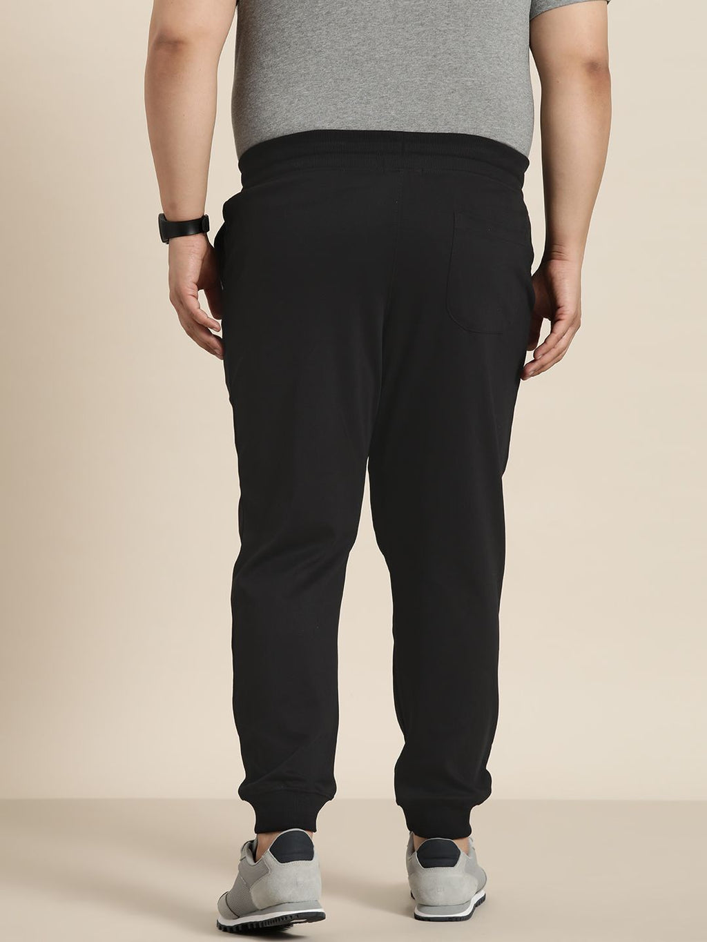  Sztori Men Plus Size Solid Pure Cotton Joggers