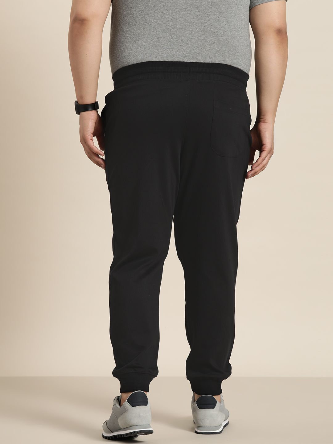  Sztori Men Plus Size Solid Pure Cotton Joggers