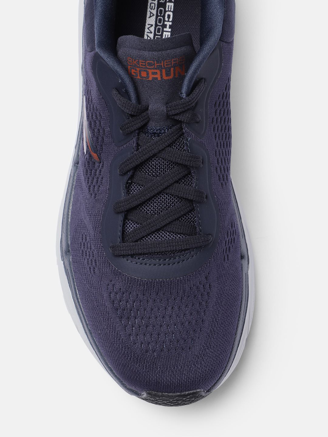  Skechers Men Navy Blue Solid Max Cushioning Premier Regular Running Shoes