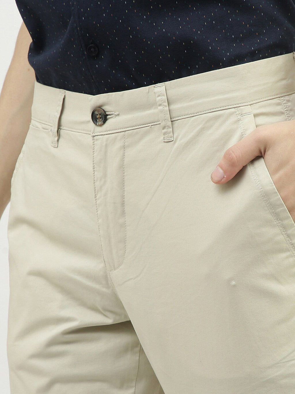  United Colors Of Benetton Men Cotton Slim Fit Chinos Trousers