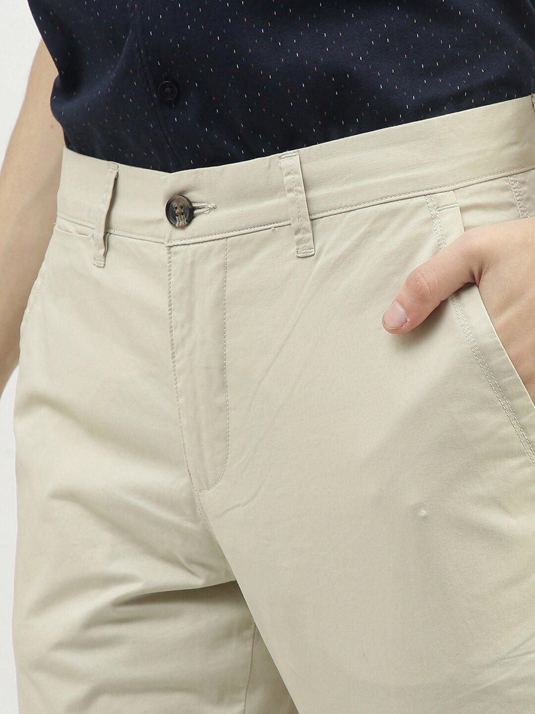  United Colors Of Benetton Men Cotton Slim Fit Chinos Trousers