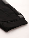  WROGN Men Black Solid Slim Fit Joggers With Printed Side Stripe