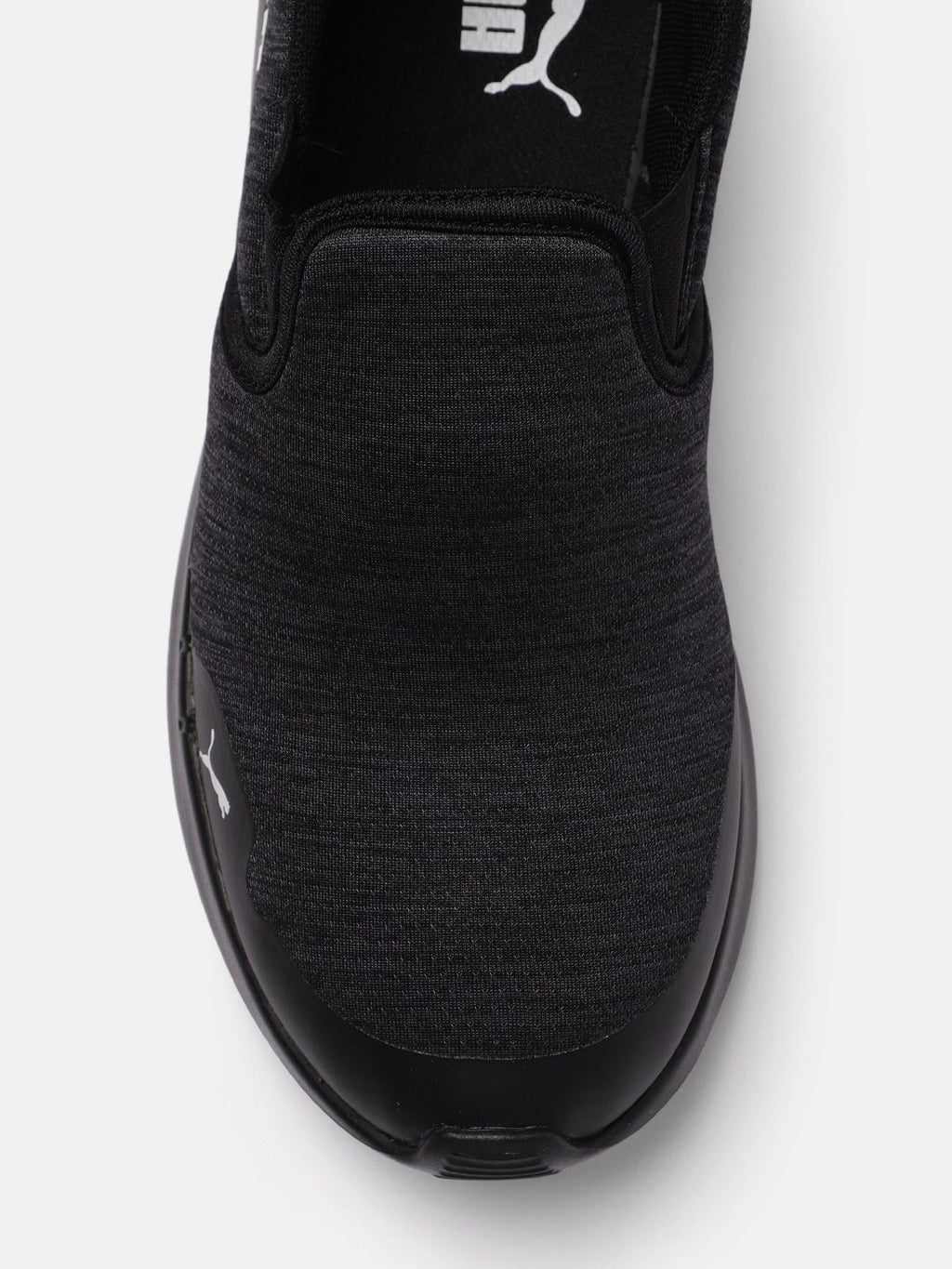  Puma Men Charcoal Grey Melange Turf Slip-On Regular Running Shoes
