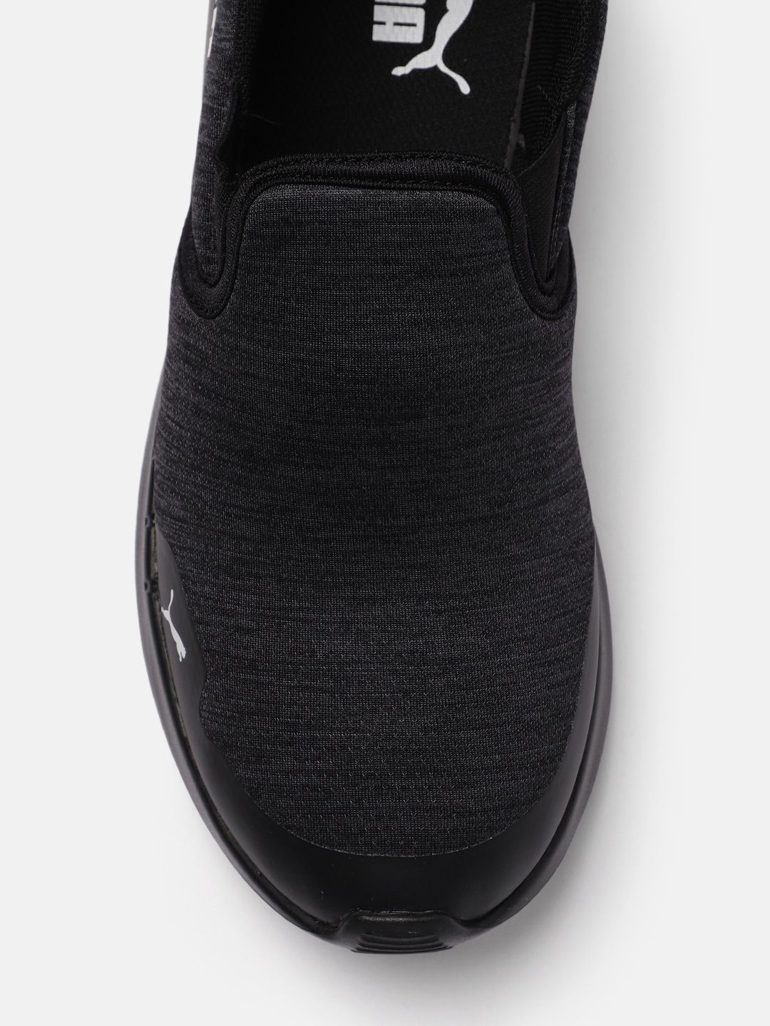  Puma Men Charcoal Grey Melange Turf Slip-On Regular Running Shoes