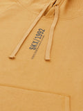  Skechers Men Mustard Yellow Typography Print SKX Varocity Hooded Pullover Sweatshirt