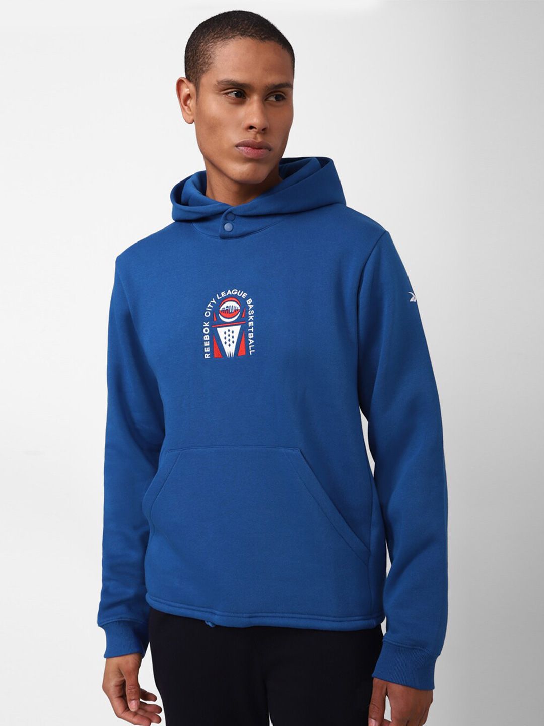  Reebok Men Rbk Classics BB City League Pure Cotton Hooded Sweatshirts
