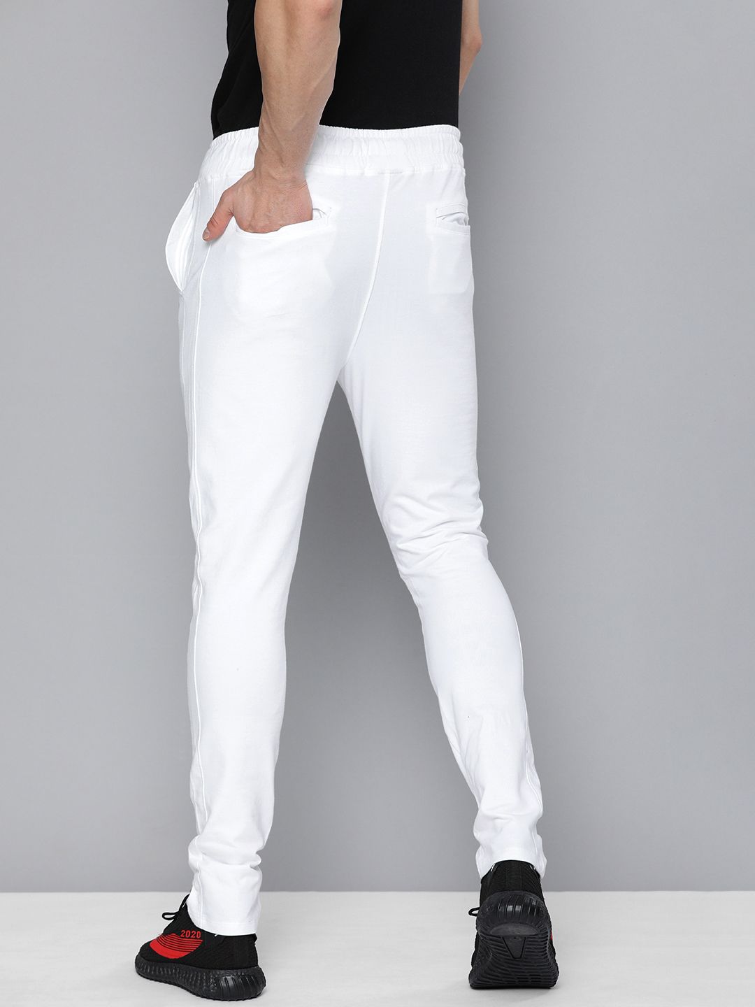  HRX By Hrithik Roshan Men White SWEDISH POP Track Pants