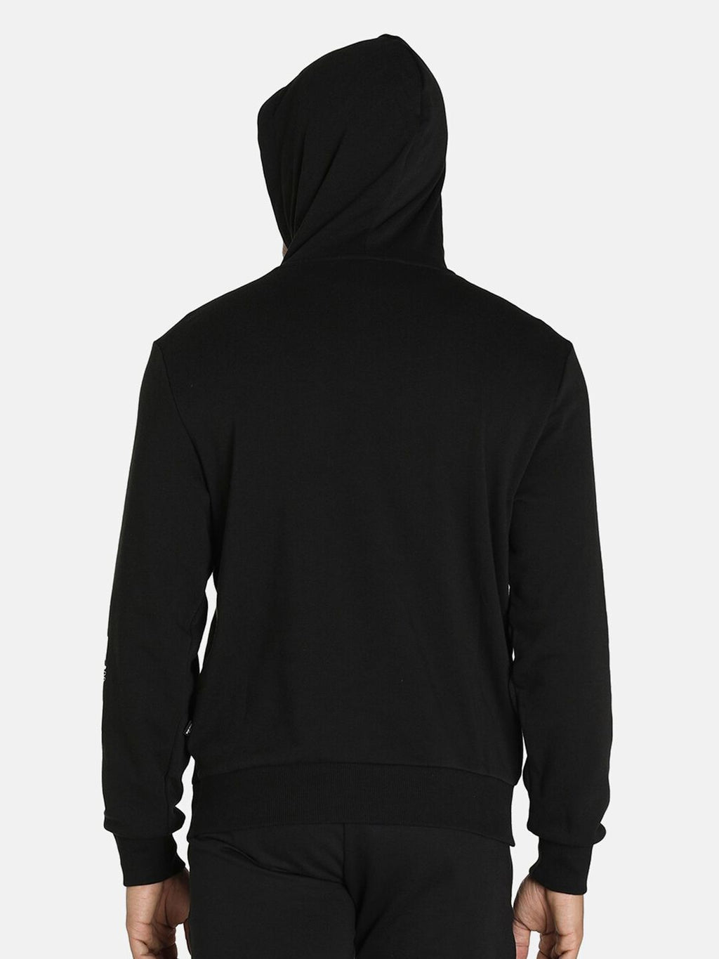  Puma Men Black & Blue Brand Logo Printed Cotton Rebel Bold Hooded Sweatshirts