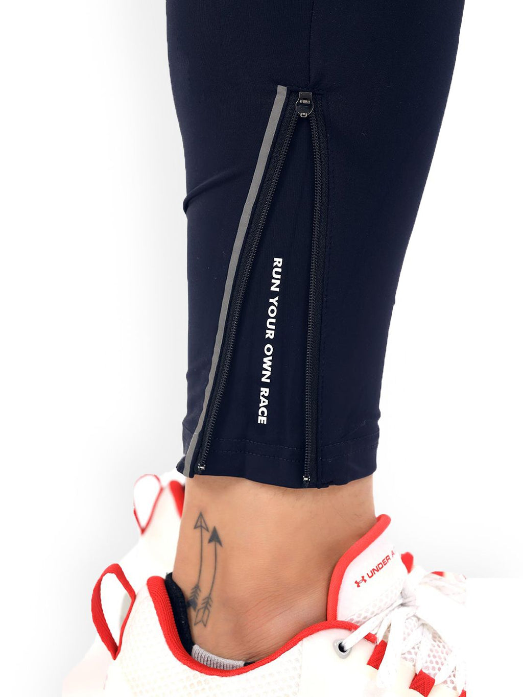  FUAARK Men Navy Blue Solid Anti-Odour Drawstring Track Pants