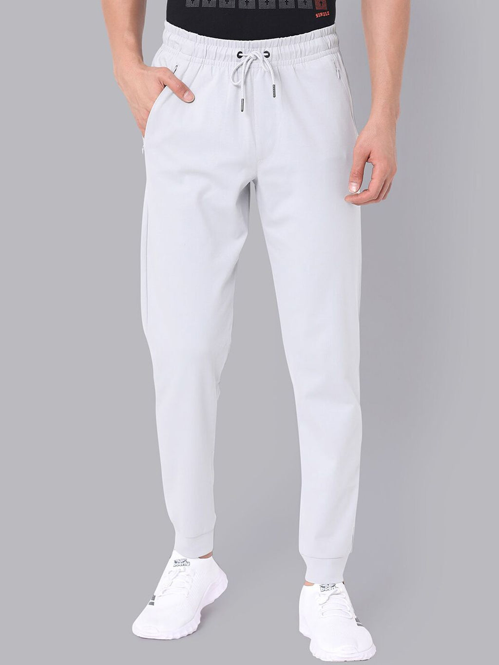 Van Heusen Flex Men Mid-Rise Slim Fit Cotton Joggers