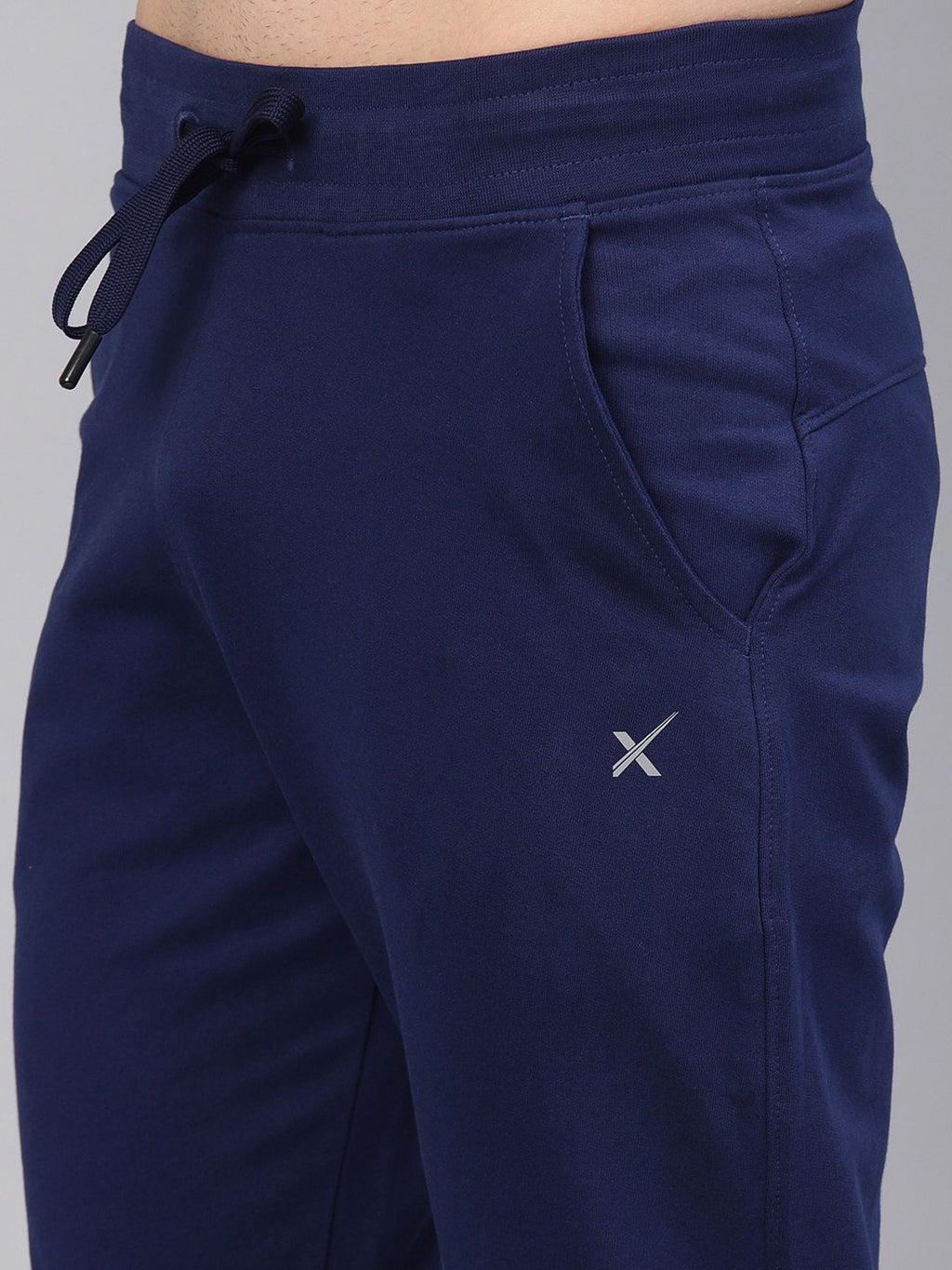  HRX By Hrithik Roshan Men Navy Blue Solid Running Slim Fit Track Pants