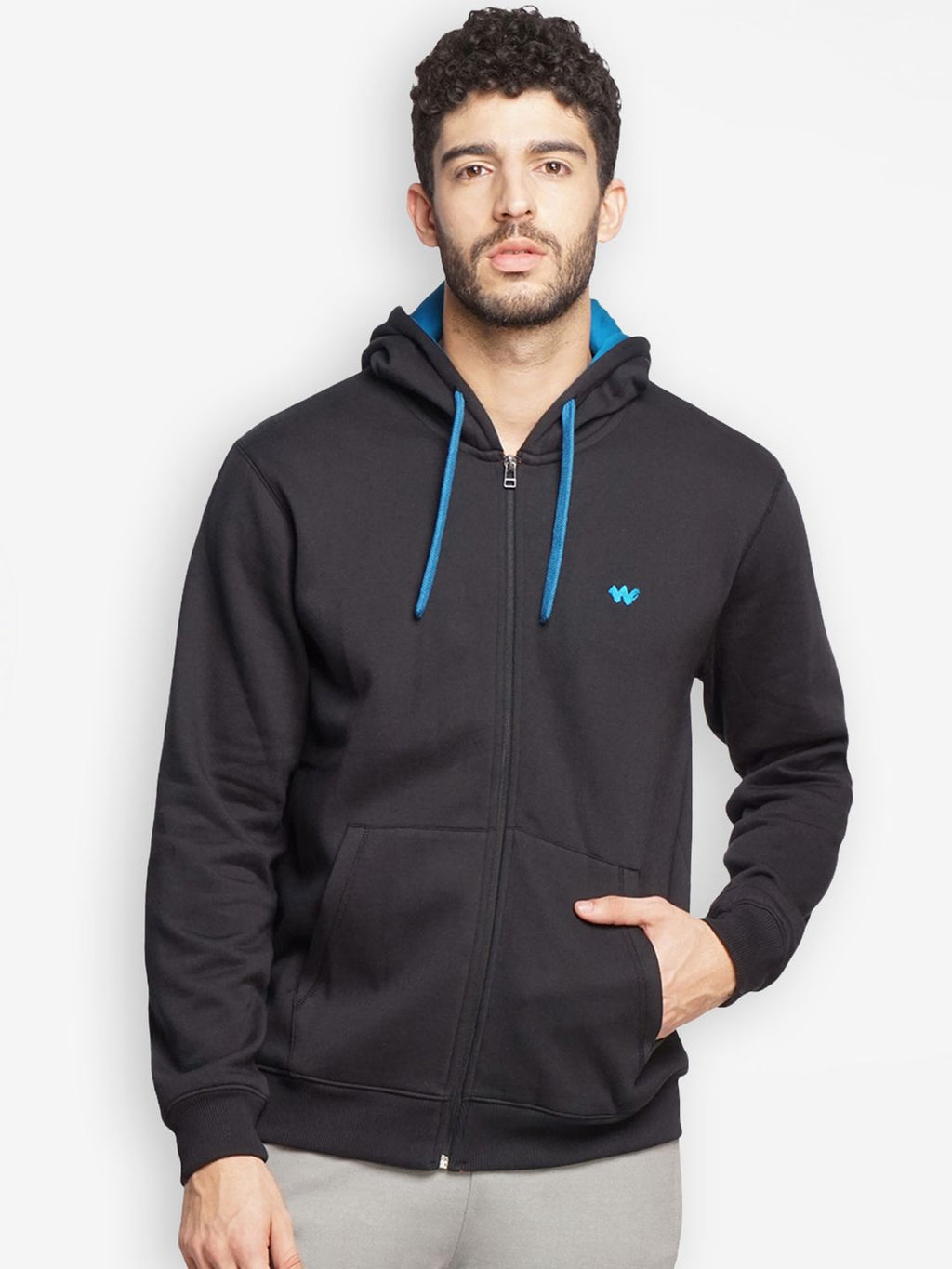  Wildcraft Front-Open Hooded Sweatshirt