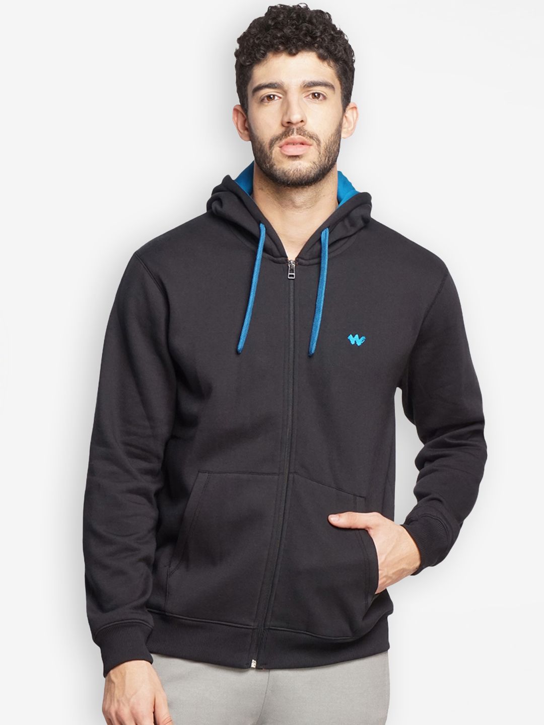  Wildcraft Front-Open Hooded Sweatshirt