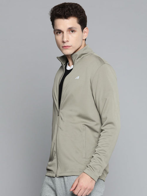  Alcis Men Green Solid Sweatshirt