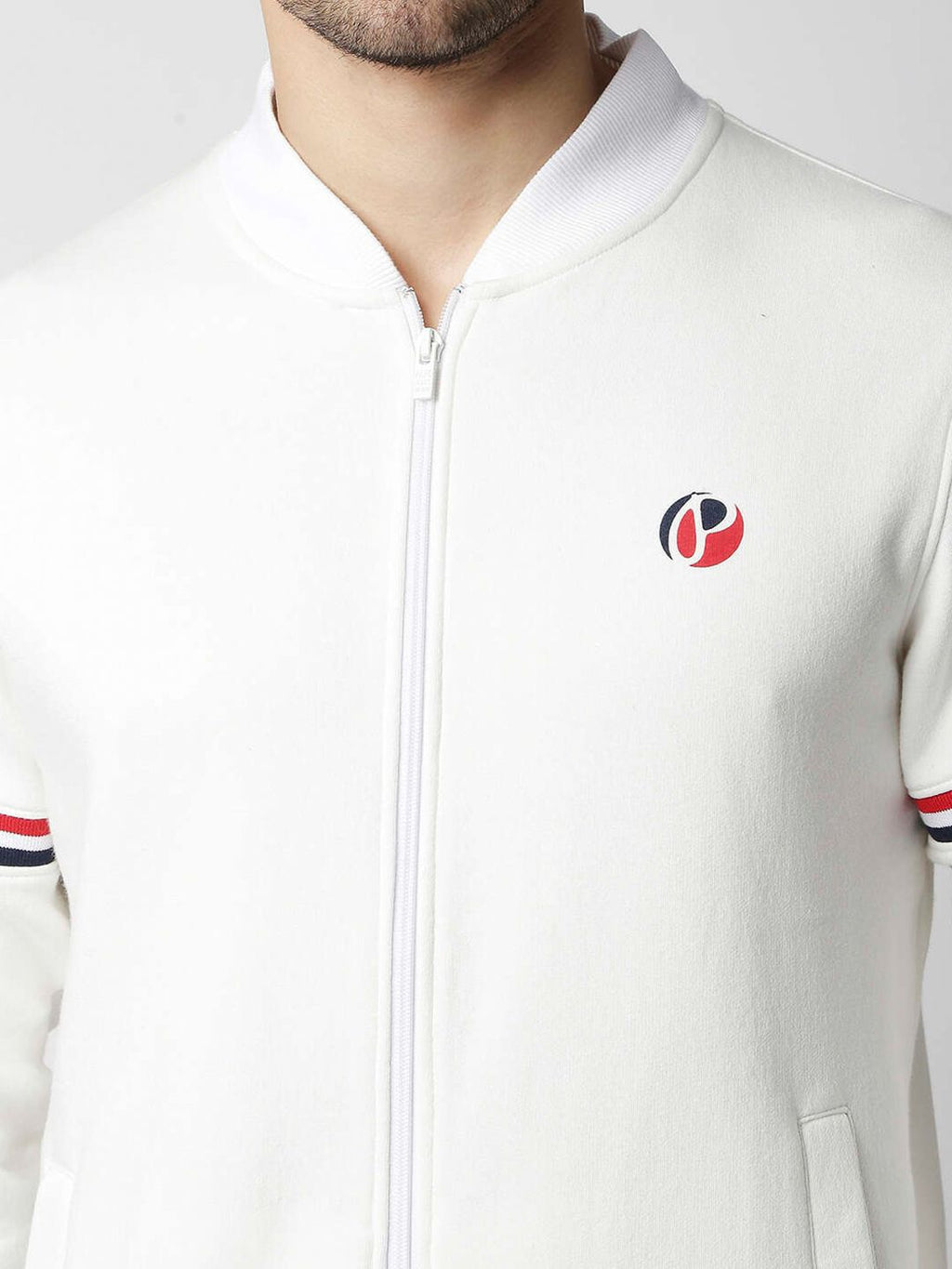  Pepe Jeans Men White Solid Sweatshirt