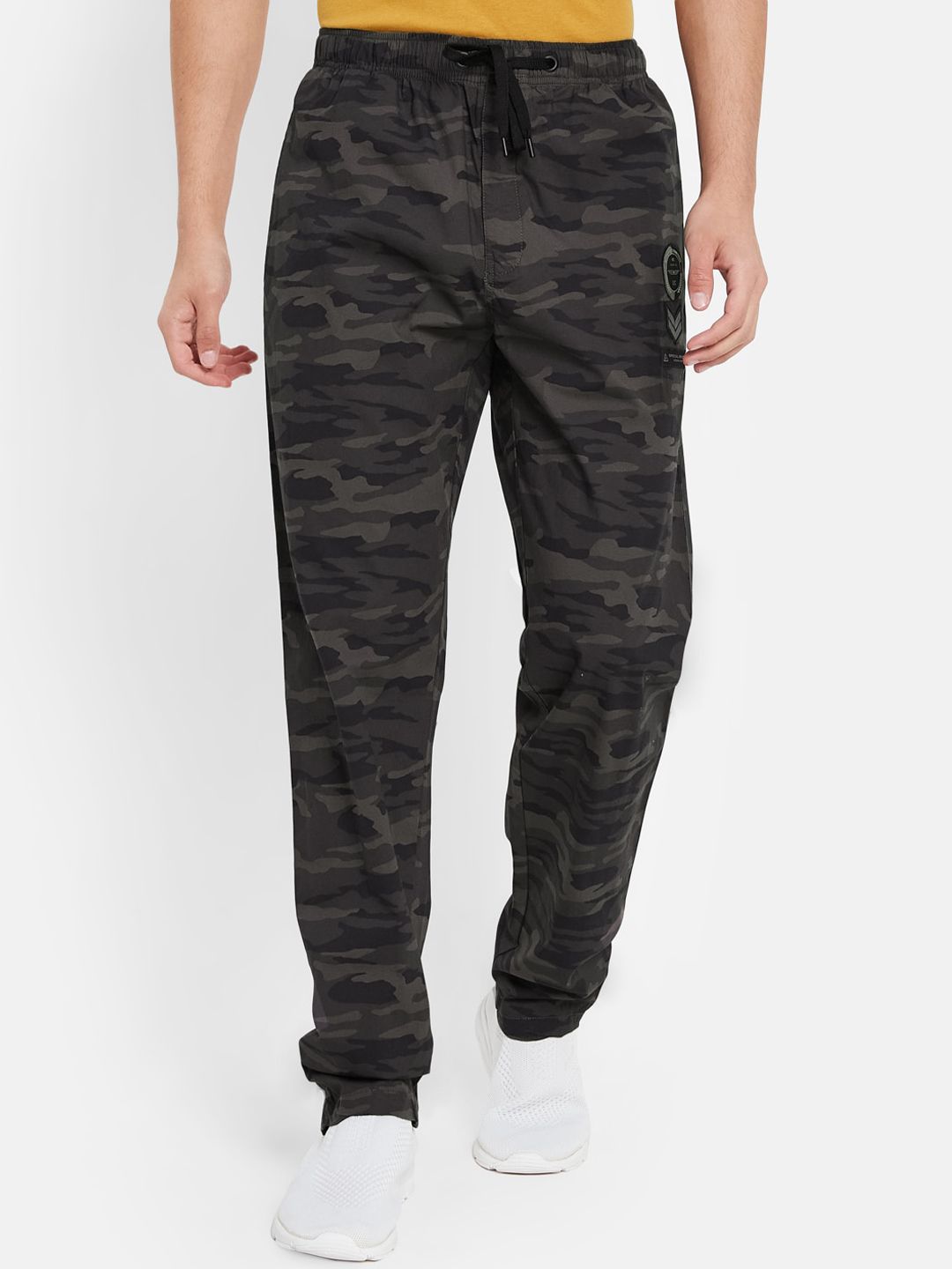  Octave Men Mid-Rise Cotton Sports Track Pants