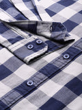  Sztori Men Plus Size Pure Cotton Buffalo Checked Casual Shirt