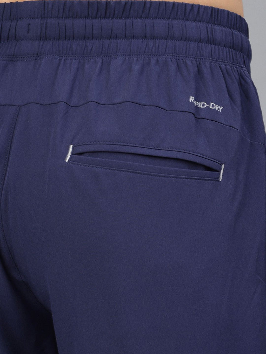  HRX By Hrithik Roshan Men Blue Solid Slim Fit Rapid-Dry Running Track Pants