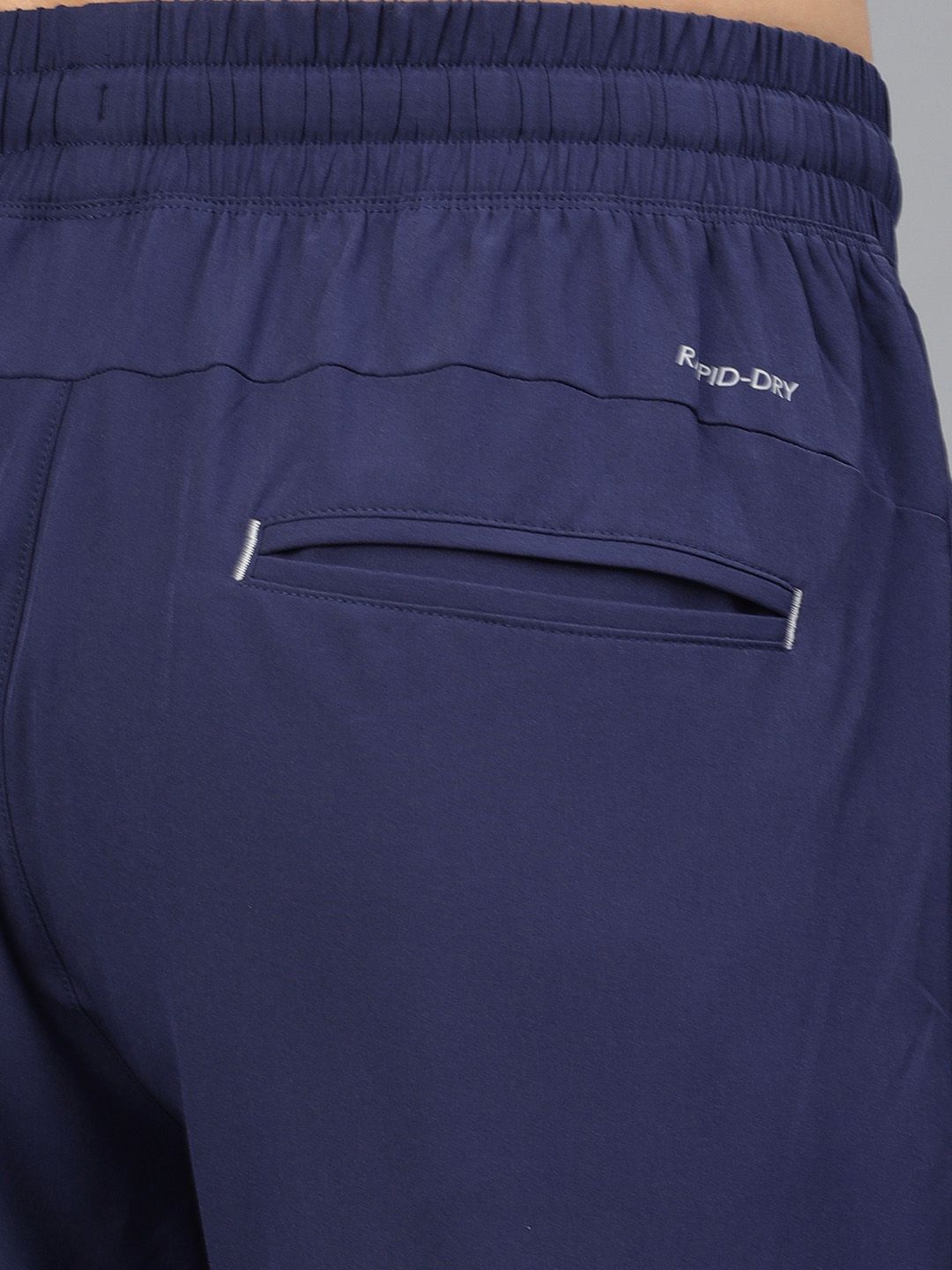  HRX By Hrithik Roshan Men Blue Solid Slim Fit Rapid-Dry Running Track Pants