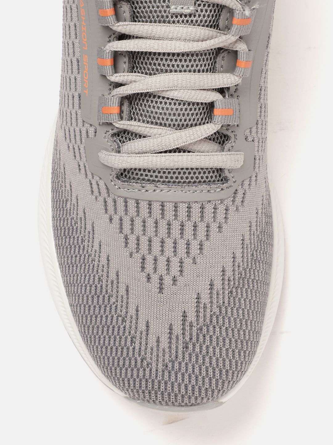  WROGN Men Grey Solid Woven Design Running Shoes