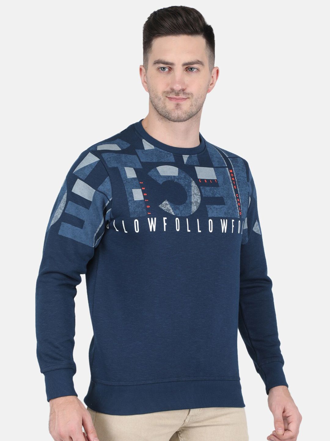  Monte Carlo Men Printed Cotton Sweatshirt