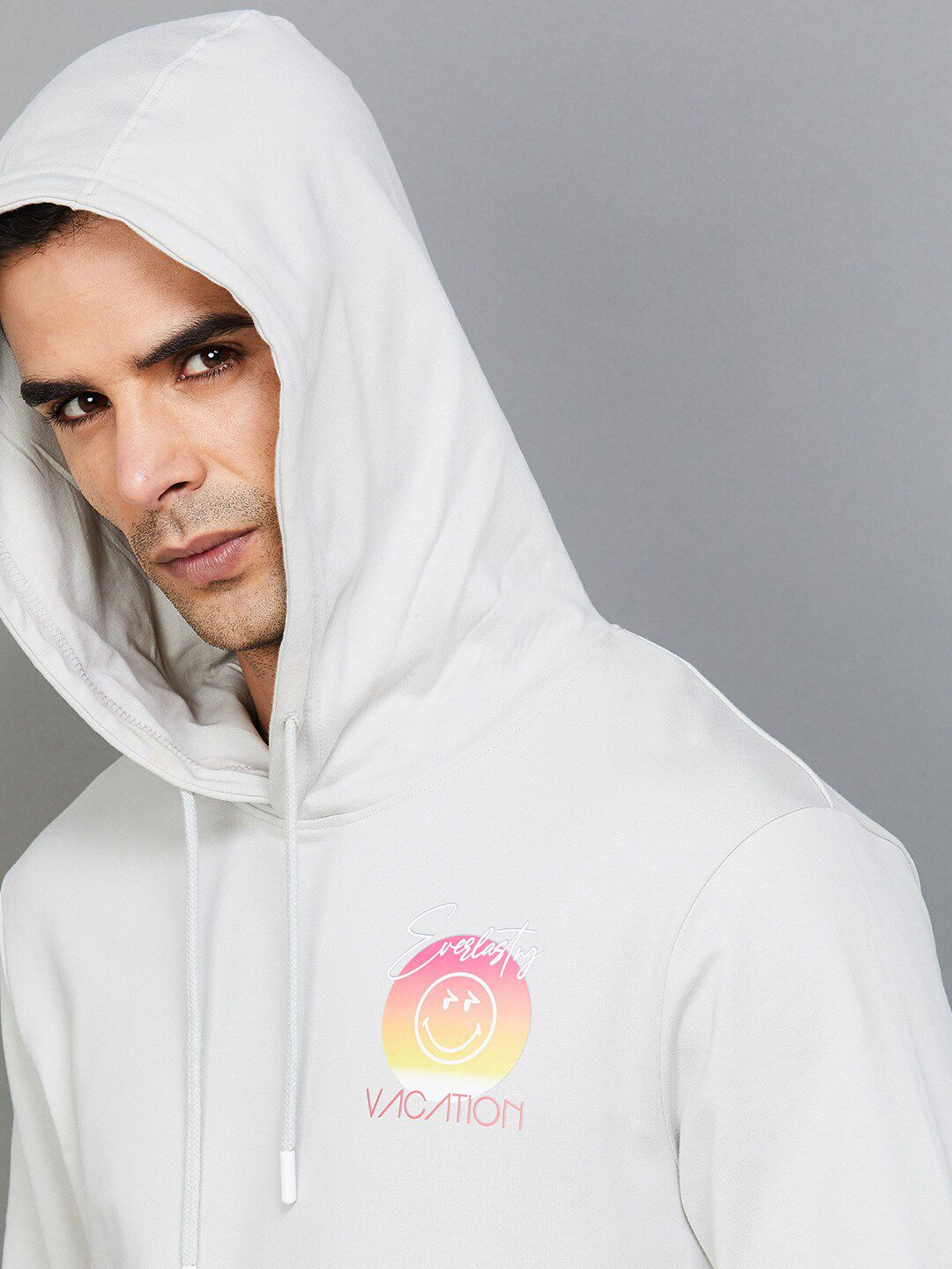  SmileyWorld Long Sleeves Hooded Cotton Pullover