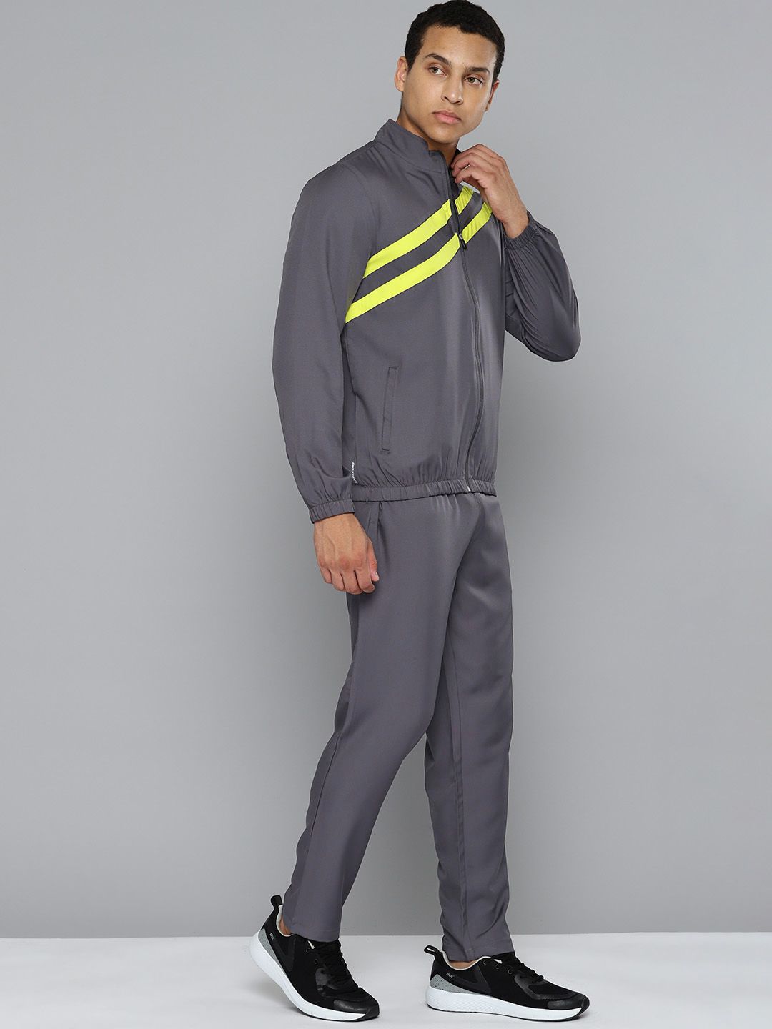  HRX By Hrithik Roshan Men Rapid-Dry Antimicrobial Running Tracksuit