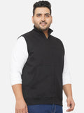  John Pride Plus-Size Men Black Sweatshirt