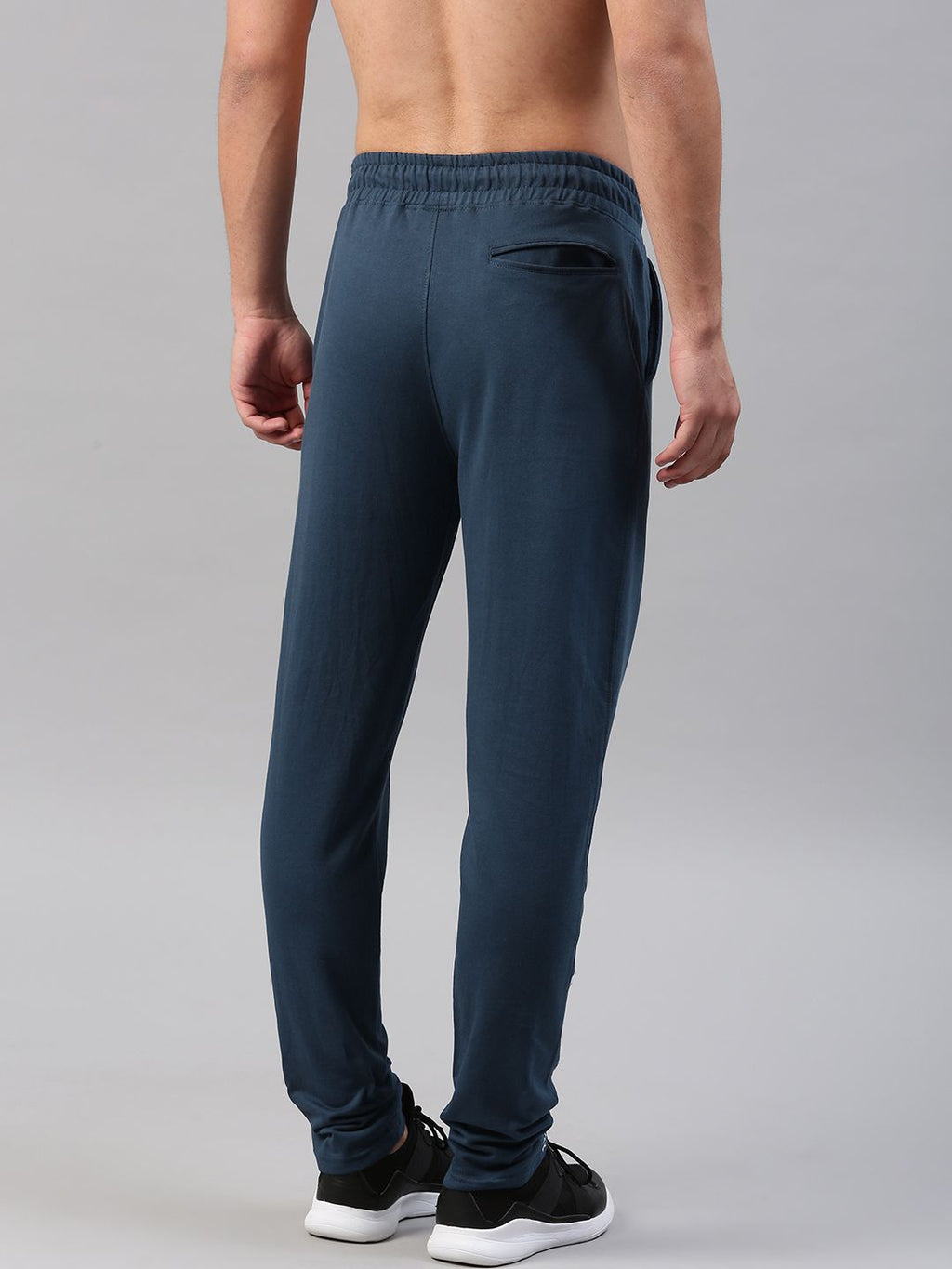  HRX By Hrithik Roshan Men Blue Athleisure Cotton Track Pants