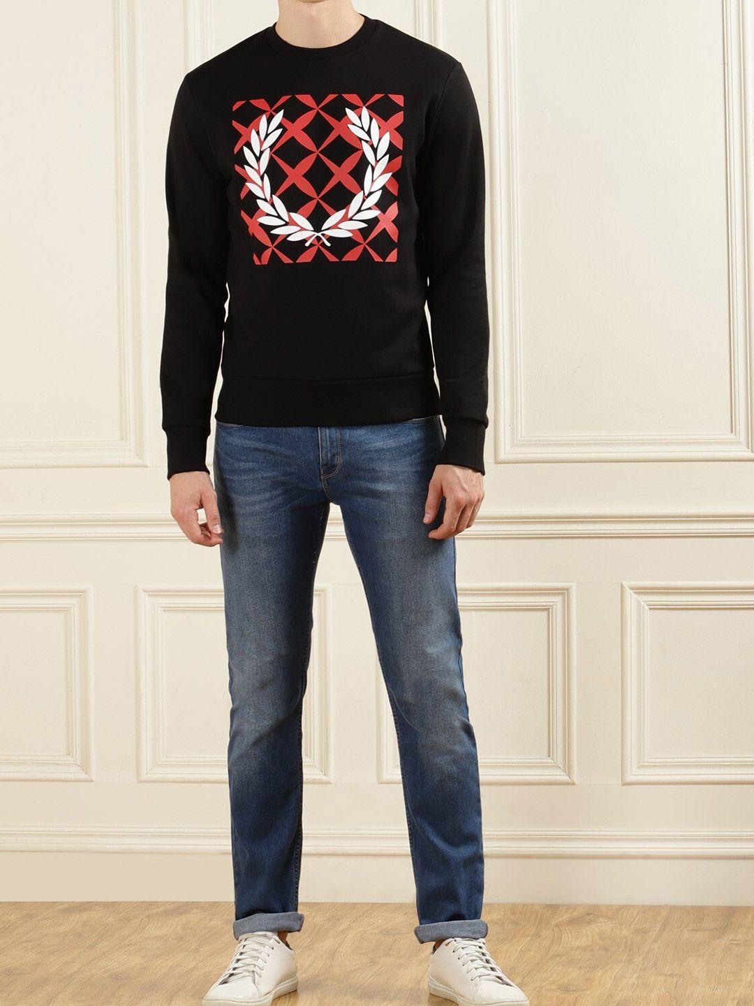  Fred Perry Graphic Printed Pullover