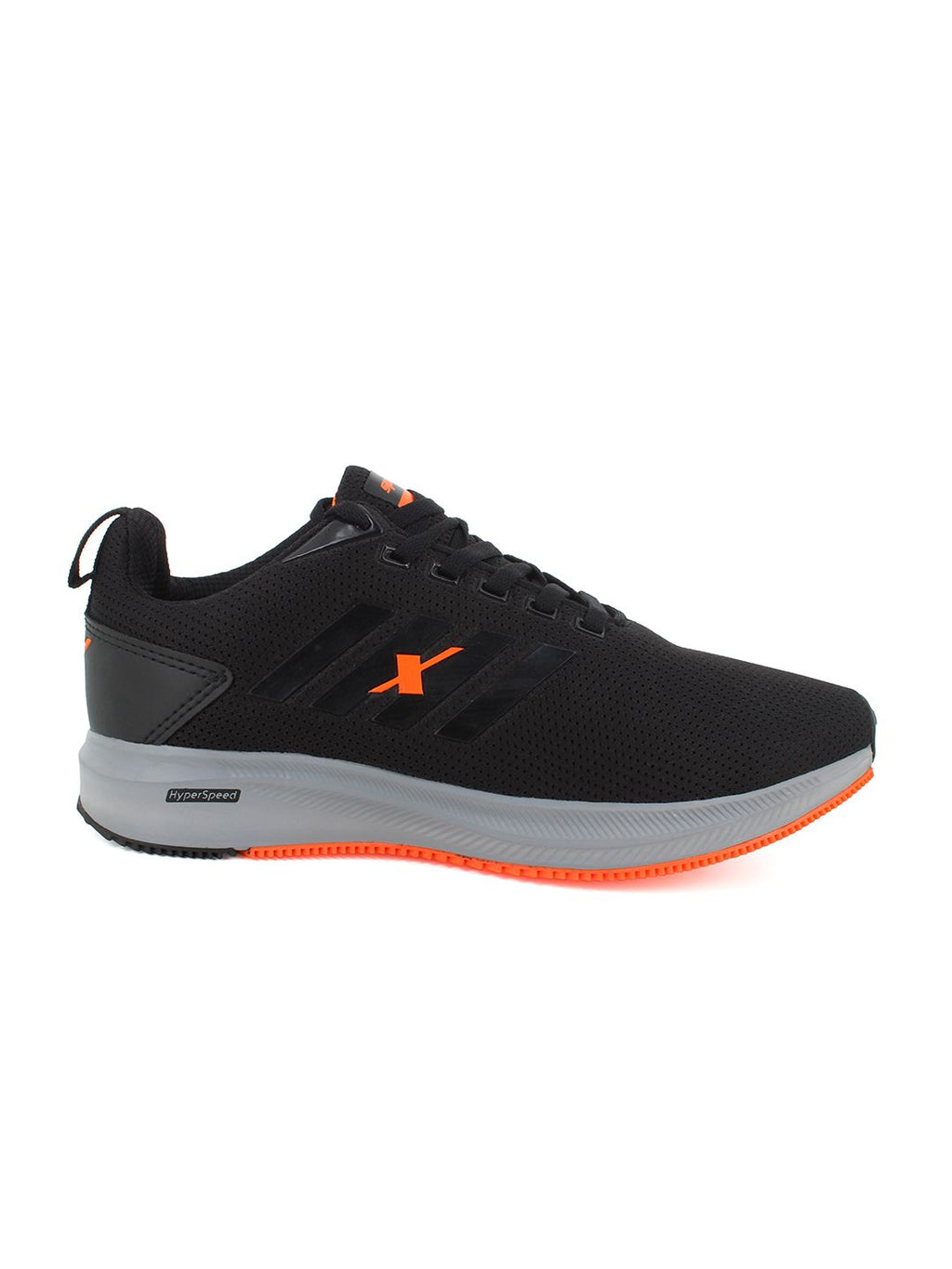  Sparx Men Black Mesh Long Distance Running Shoes