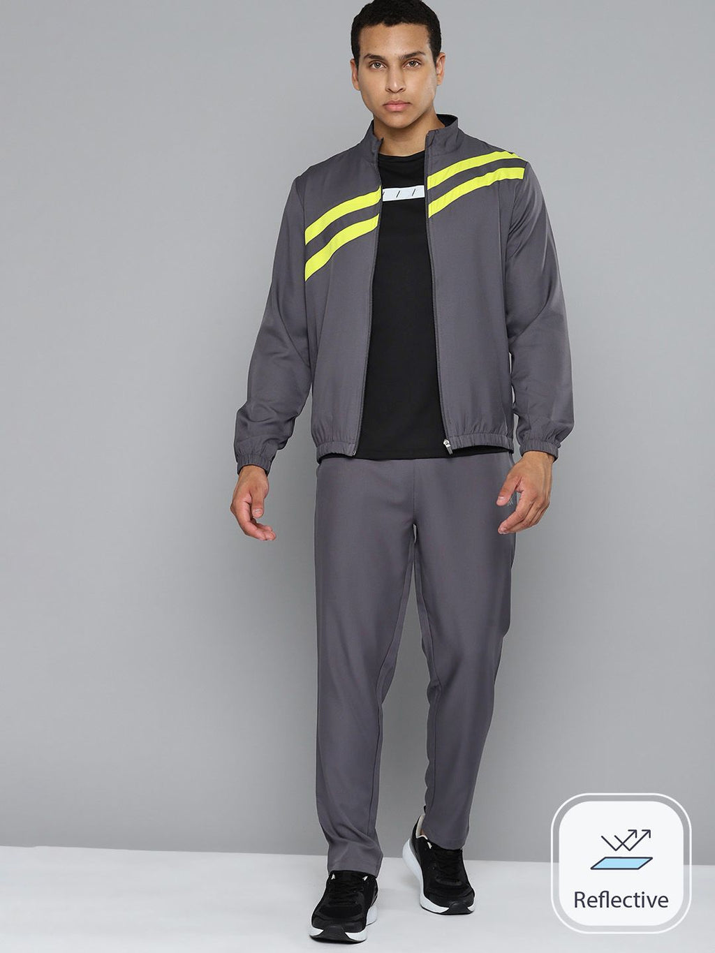  HRX By Hrithik Roshan Men Rapid-Dry Antimicrobial Running Tracksuit