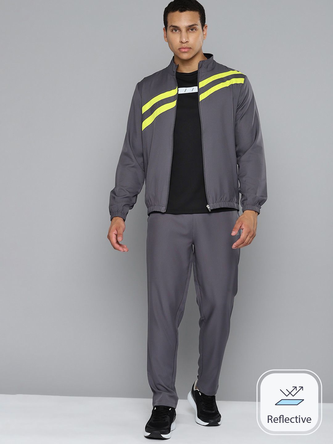  HRX By Hrithik Roshan Men Rapid-Dry Antimicrobial Running Tracksuit