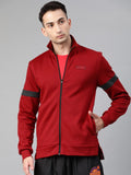  Puma Men Maroon Printed VK Ms Front-Open Track Sweatshirt