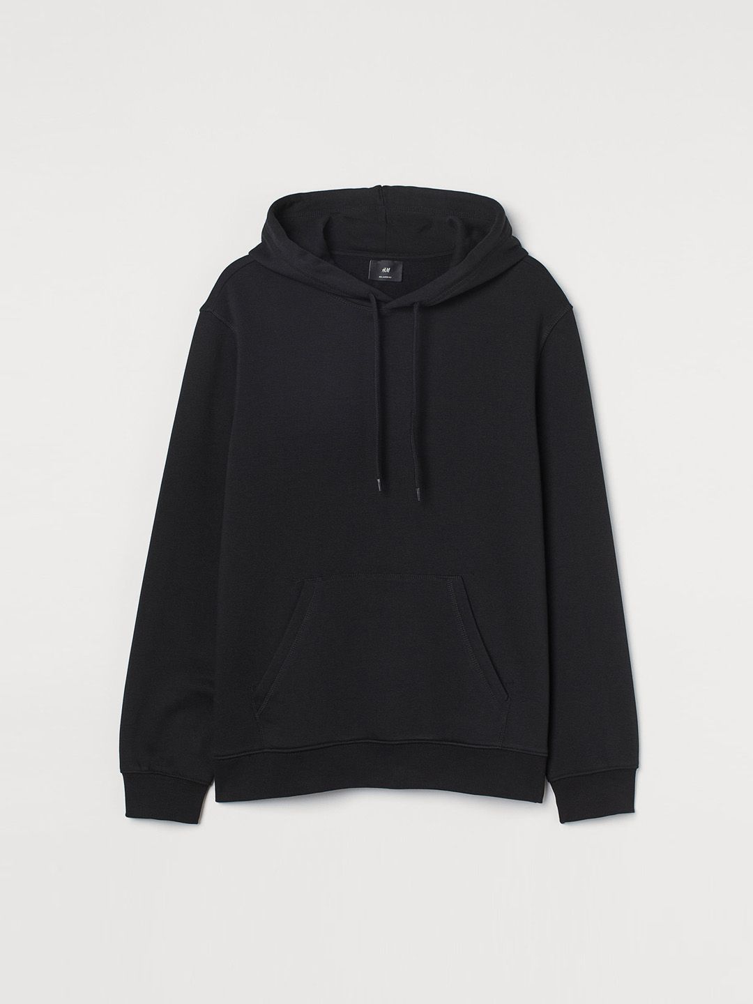  H&M Men Black Relaxed Fit Hoodie