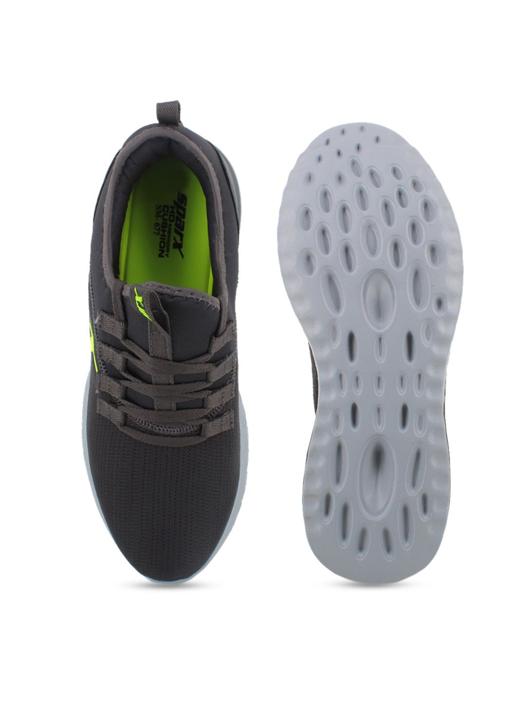  Sparx Men Grey Mesh Running Shoes