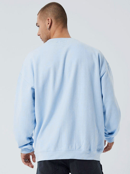  BoohooMAN Printed Embellished Oversized Sweatshirt
