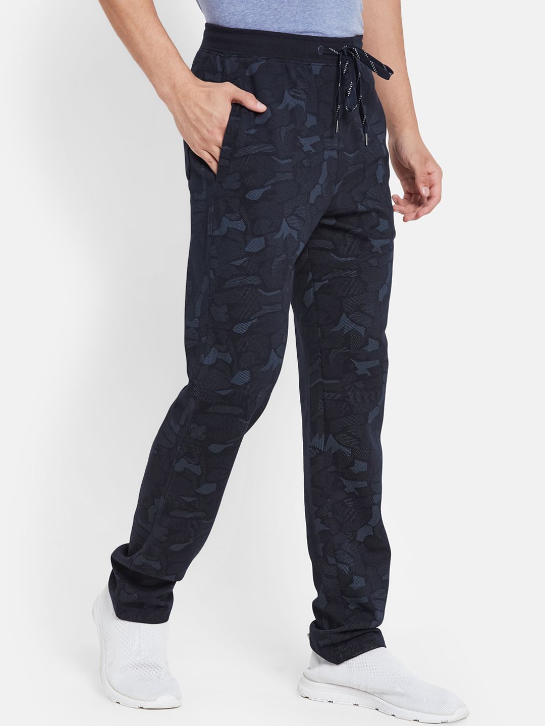  Octave Men Camouflage Printed Cotton Track Pants