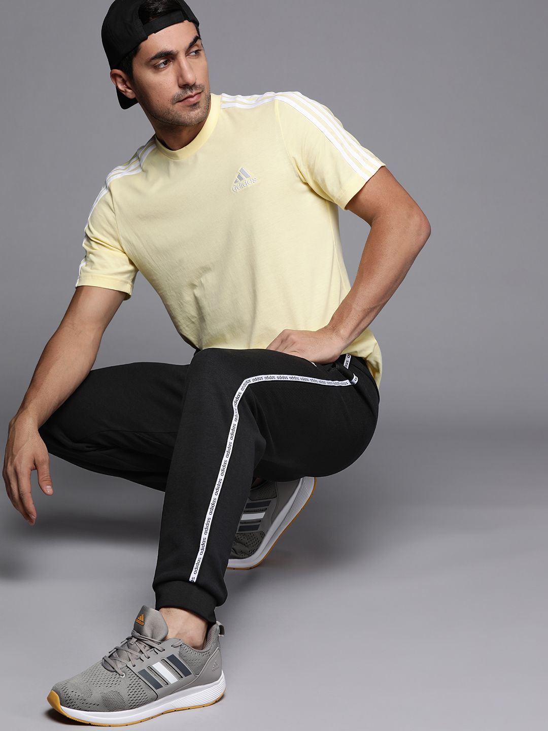  ADIDAS Men Navy Blue C90 TP Solid Track Pants