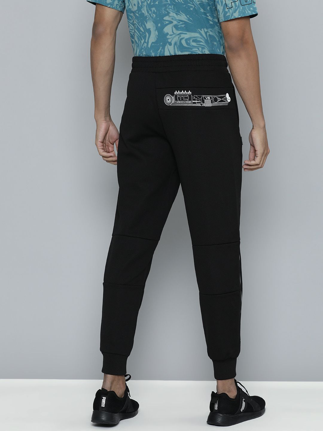  PUMA Motorsport Mercedes AMG Petronas SDS Logo Printed DryCELL Motor Regular Fit Joggers