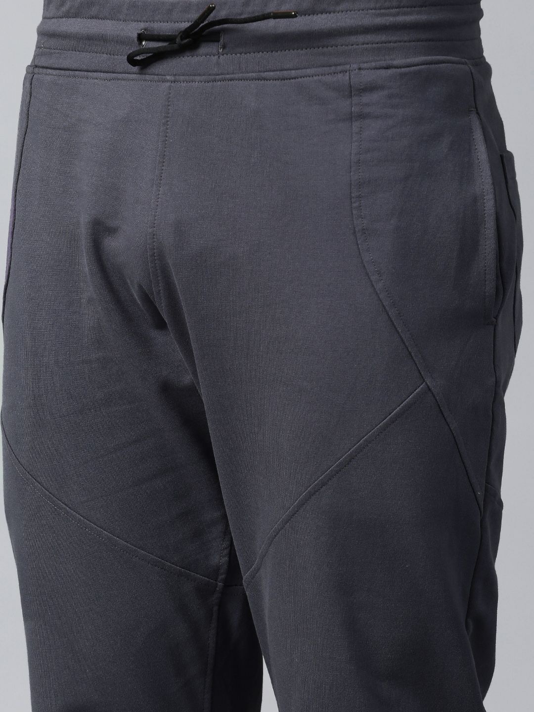 HRX Active By Hrithik Roshan Grey Solid Track Pants