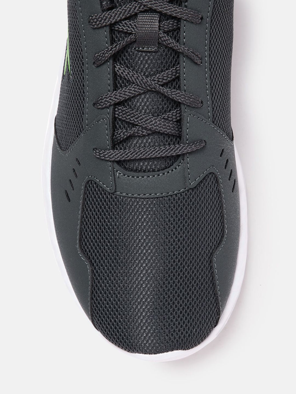  Reebok Men Woven Design Brand Logo Detail Ripple Ignite Running Shoes