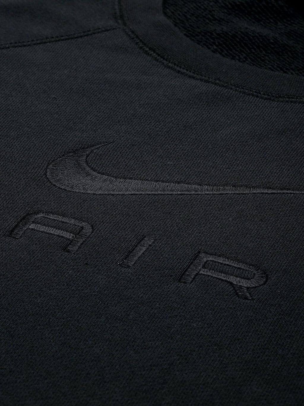  Nike Embroidered Brand Logo Loose Fit Pure Cotton AIR FT CREW Sweatshirt